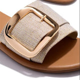 Chinelos Elegantes com Fivela
