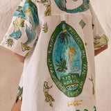 CONJUNTO DE CAMISA ESTAMPADA SEREIA