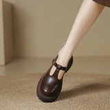 Mary Janes - Sapato Elegante em Couro