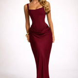 VESTIDO MAXI ESPARTILHO AJUSTADO