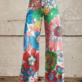 Azly - Calças florais descontraídas e elegantes