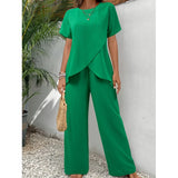 Lorrina™ Conjunto Elegante e Suave em Duas Peças