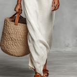 Aveline™ | Vestido maxi de ombros descobertos com mangas morcego