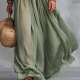 Élodine™ | Vestido Maxi Boémio com Estampado Floral