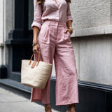 Conjunto Nelle™ Camisa Elegante & Capri