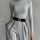 Vera™ | Conjunto elegante com detalhe de contraste