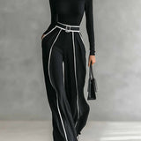 Vera™ | Conjunto elegante com detalhe de contraste