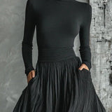 Eva™ | Conjunto elegante com saia plissada