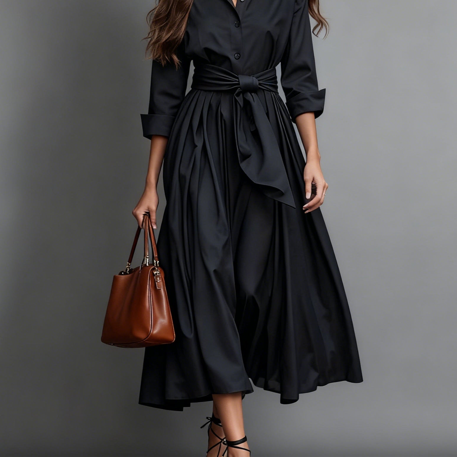 Marise™ | Elegante Vestido Maxi com Detalhe de Laço