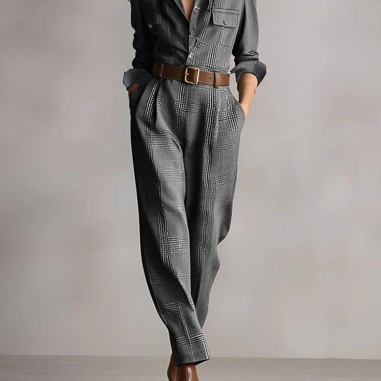 Anna™ | mono elegante a quadrados