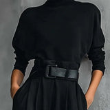 Lisa™ | Conjunto de 2 peças preto com cinto