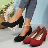 Laure™ – Sapatos de salto com bico largo e salto estável para um conforto sem dor