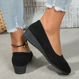 Éliane™ – Ballerinas confortáveis com salto em cunha