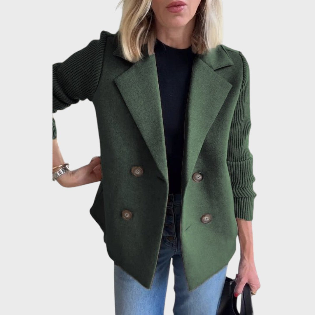 Emma - Blazer elegante com mangas de malha