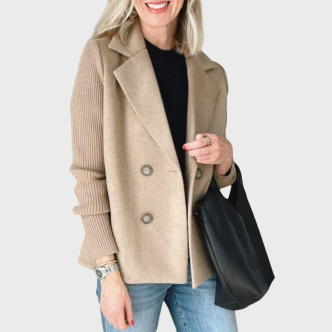Emma - Blazer elegante com mangas de malha