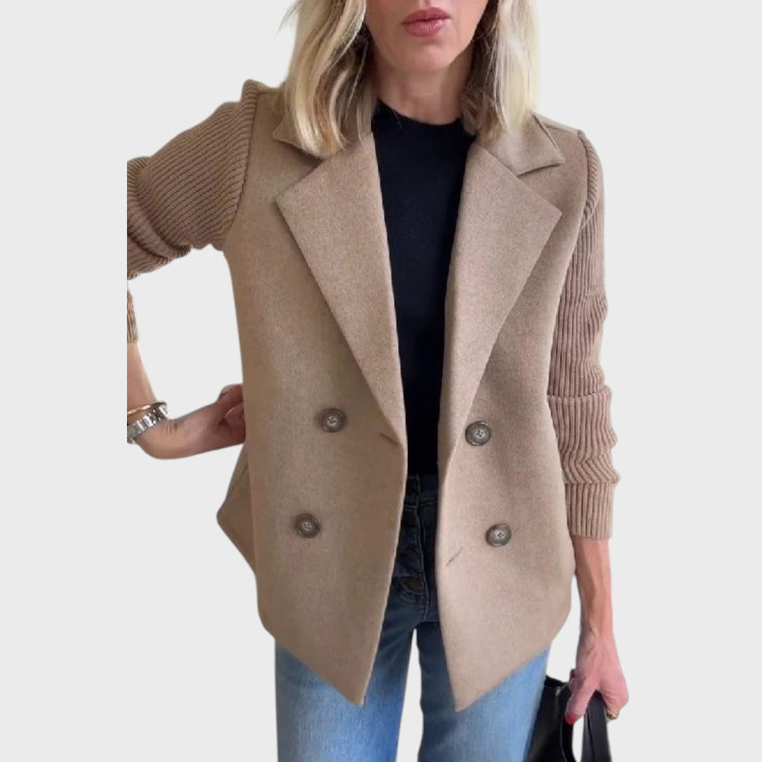Emma - Blazer elegante com mangas de malha
