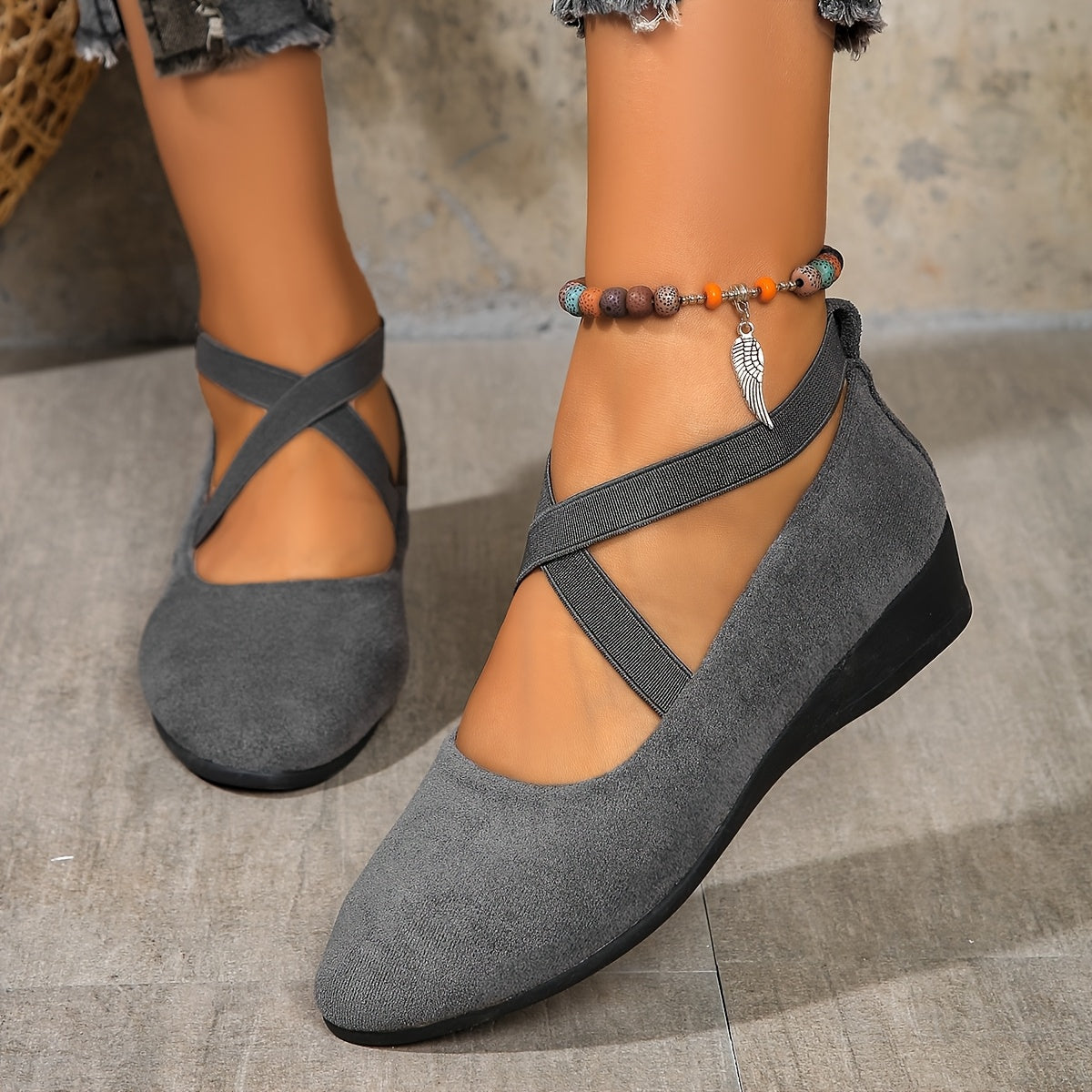 Élise® – Ballerinas com tiras cruzadas para um conforto requintado