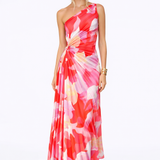 VESTIDO MAXI ASSIMÉTRICO ESTAMPADO