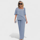 Wynonna™ Conjunto Elegante de Duas Peças