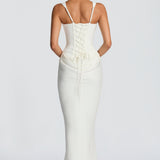 VESTIDO MAXI ESPARTILHO AJUSTADO