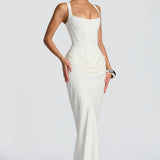 VESTIDO MAXI ESPARTILHO AJUSTADO