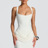 VESTIDO MAXI ESPARTILHO AJUSTADO