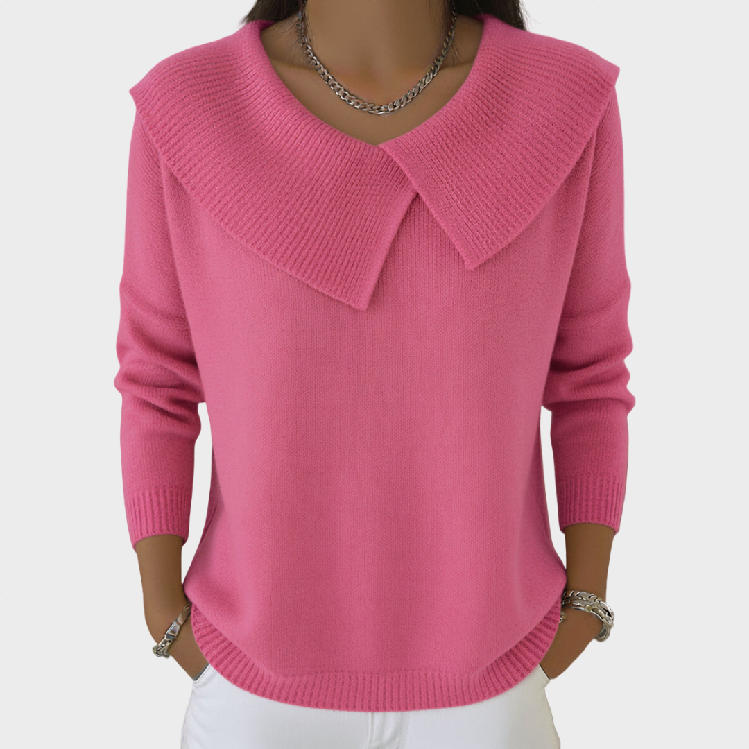 Tatiana - Camisola de Gola Elegante