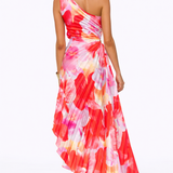 VESTIDO MAXI ASSIMÉTRICO ESTAMPADO