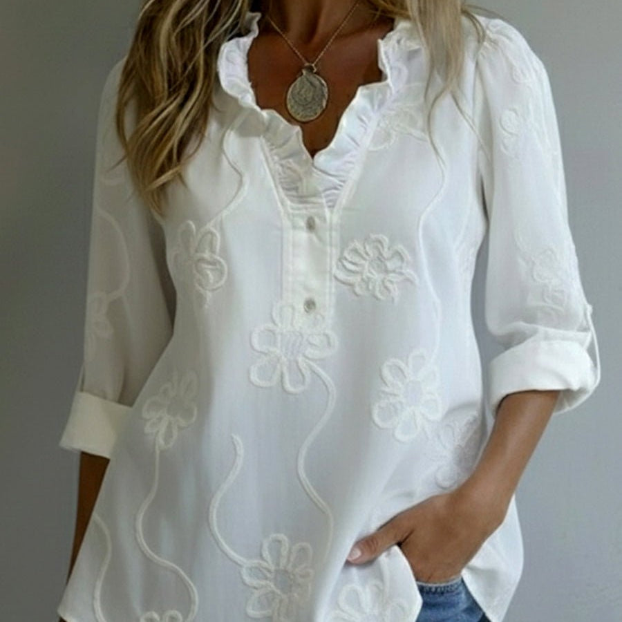 Lili™ - Blusa com detalhes bordados