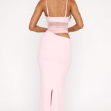 VESTIDO COMPRIDO CUT OUT COM MALHA