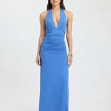 VESTIDO COMPRIDO HALTER COM COSTAS ABERTAS