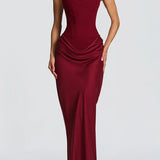 VESTIDO MAXI ESPARTILHO AJUSTADO