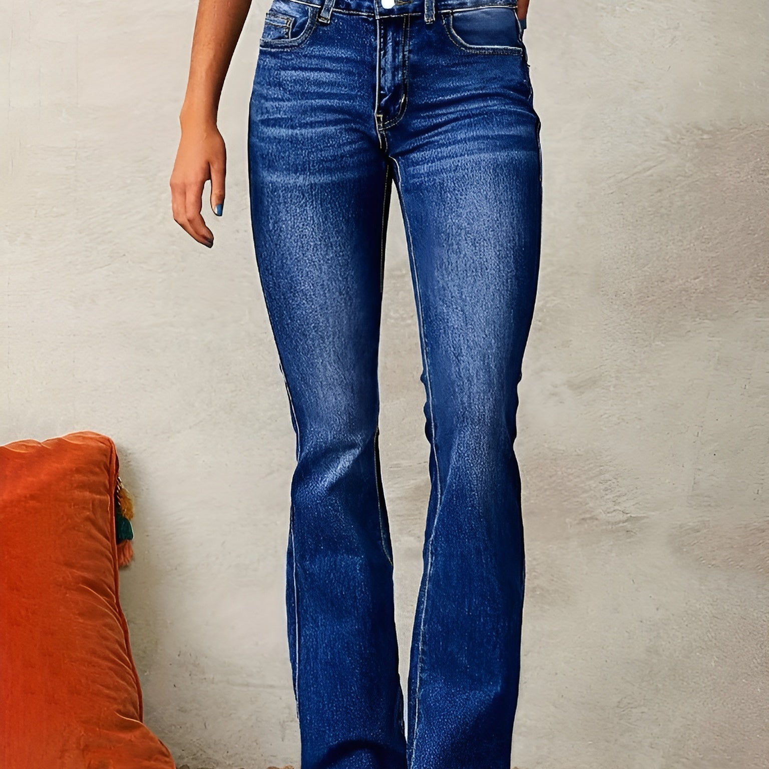 Alana - Jeans Évasés Confortáveis