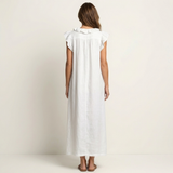 Josette | Vestido Maxi com Decote em V e Rendas