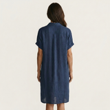 Nidalie | Vestido Camisa Midi com Mangas Roladas