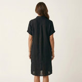 Nidalie | Vestido Camisa Midi com Mangas Roladas