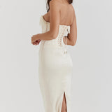 VESTIDO MIDI CORSET SEM ALÇAS