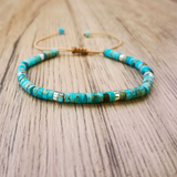 Pulseira de Turquesa Delicada e Atemporal