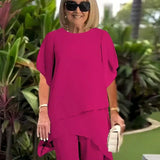Herlene™ Conjunto Elegante de Duas Peças