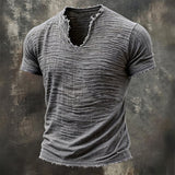 Varel | T-shirt Vintage com Decote em V
